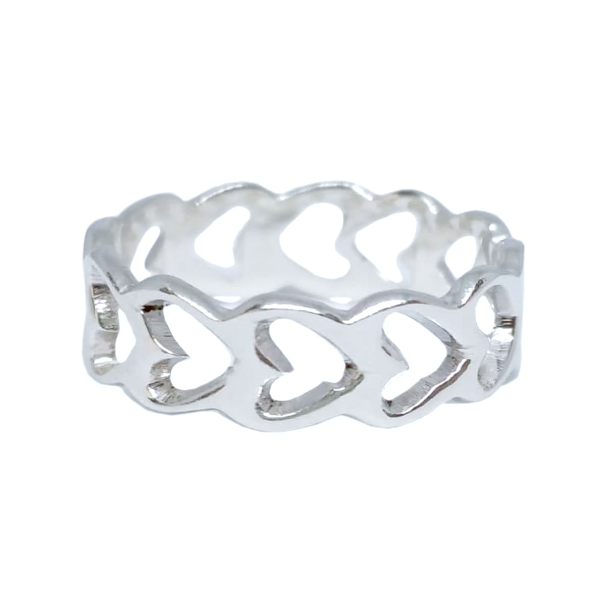 Anillo Corazones Calados